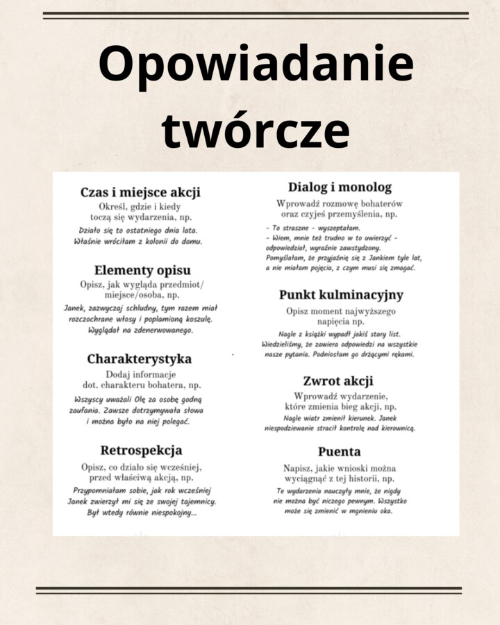 Opowiadanie twórcze