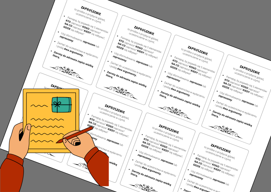 ZAPROSZENIE - wklejka