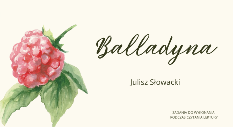 Balladyna - prezentacja multimedilan
