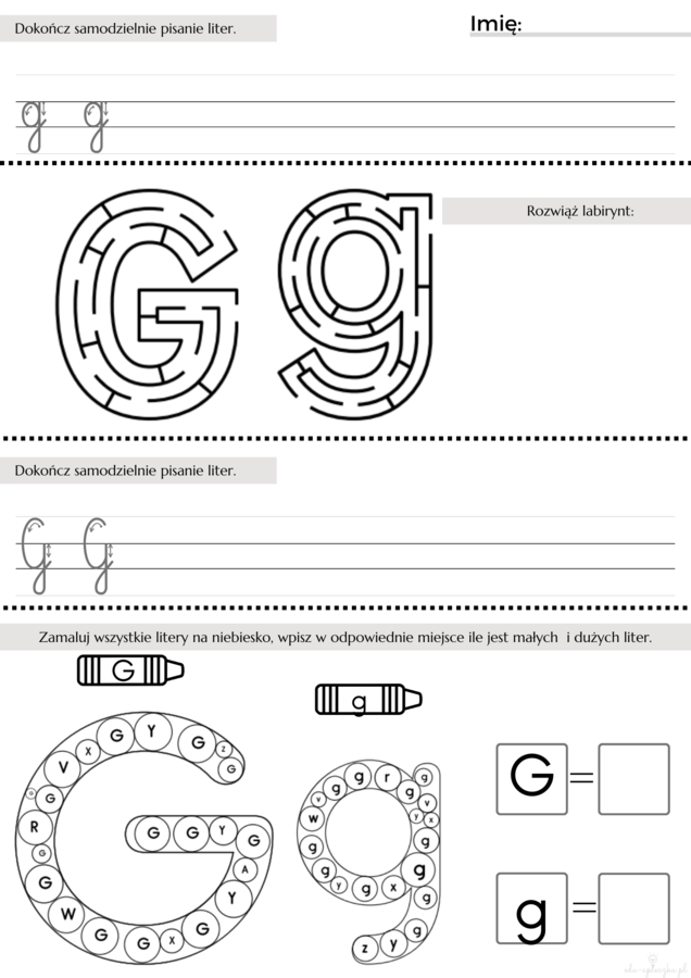 Dokończ pisanie - część 2 utrwalenie