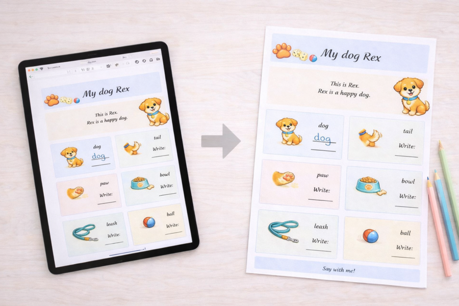 My dog Rex – mini picture dictionary