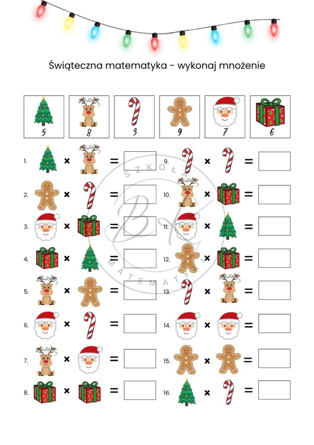Kalendarz adwentowy z zadaniami i kolorowankami - klasy 1-3