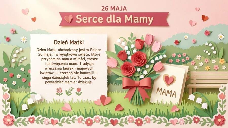 Maj - święta, tradycje i przyroda. Prezentacja edukacyjna / gazetka szkolna