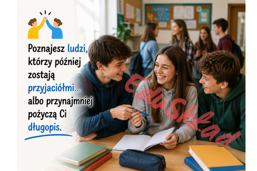 Dlaczego warto chodzić do szkoły? – gazetka klasowa i korytarzowa 🏫✨