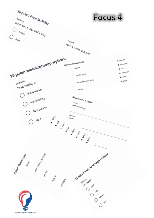 Focus 4 – Unit 5 – testy