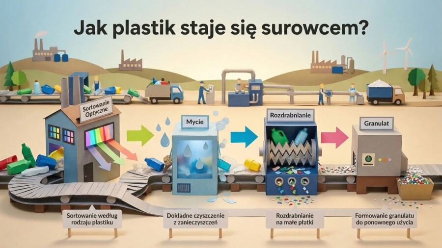 Recykling – segregacja odpadów i drugie życie śmieci (gazetka szkolna / prezentacja)