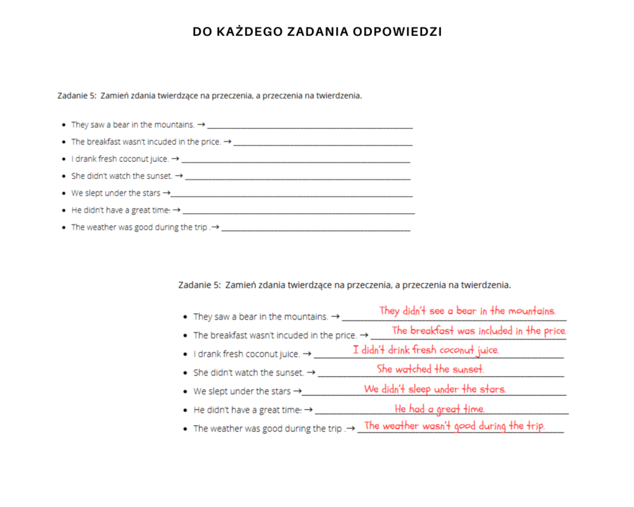 Gramatyka klasa 6: czas przeszły Past Simple. Na podstawie podręcznika English Class A2