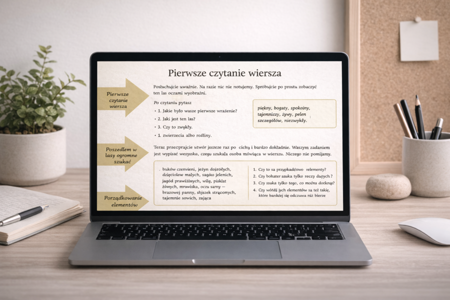 "O lasach". Ks. Jan Twardowski. Scenariusz lekcji