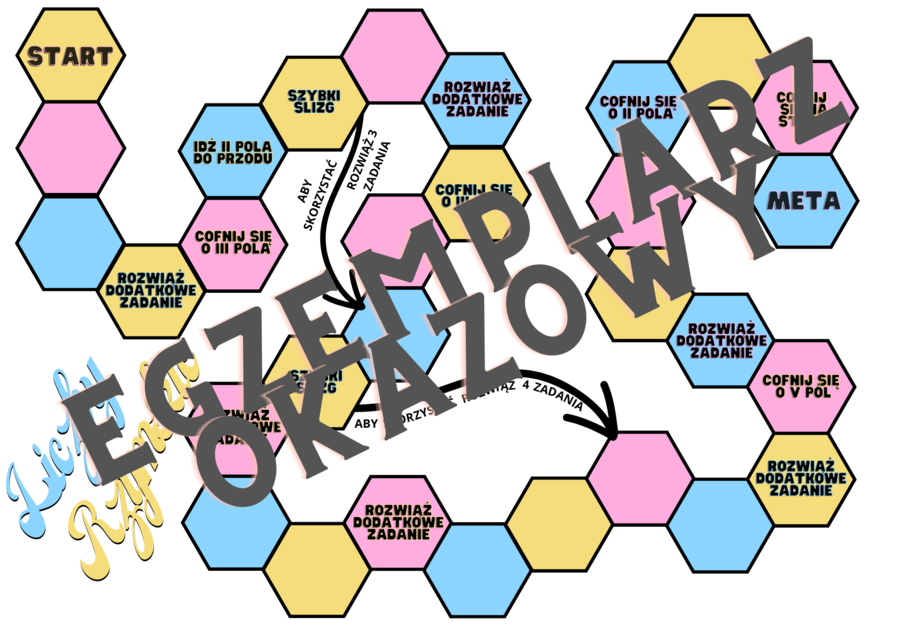 Liczby rzymskie - gra planszowa