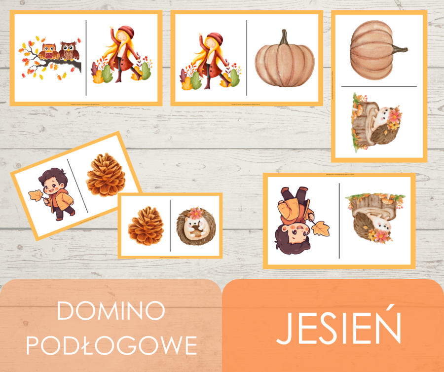 Domino podłogowe - jesień