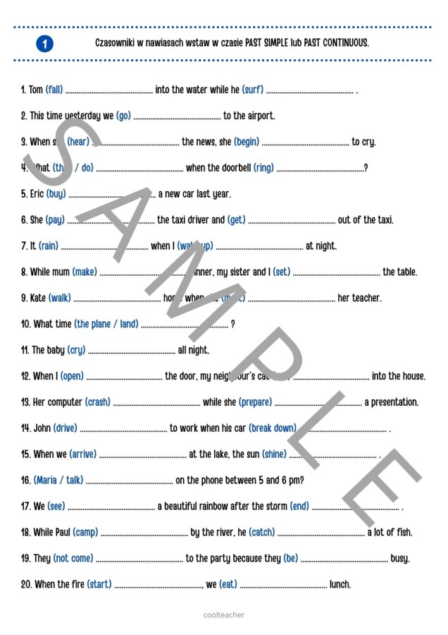 Past Simple vs Past Continuous