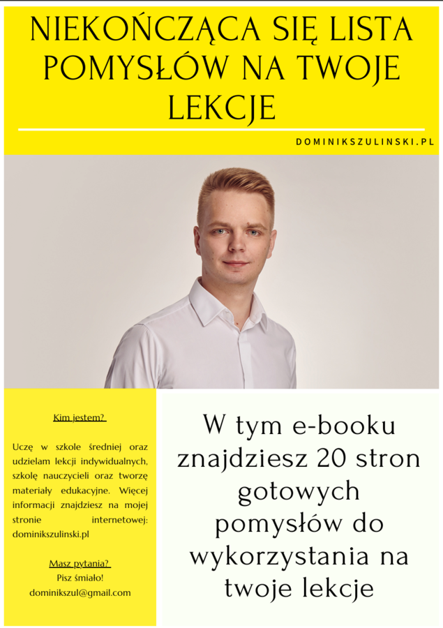 Niekończące się pomysły na twoje lekcje języka angielskiego