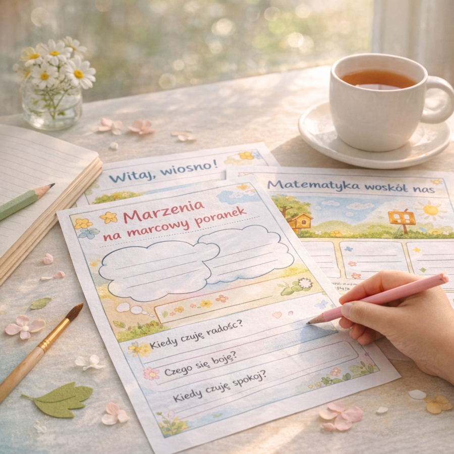 Marzec z kreatywnością – zestaw kart pracy
