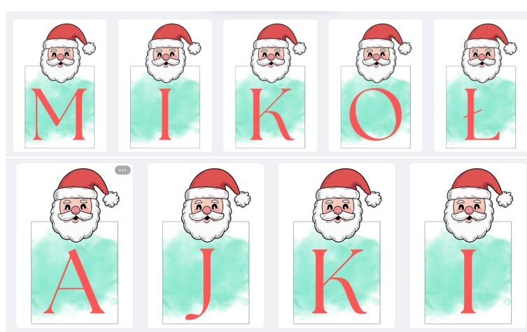 MIKOŁAJKI - GIRLANDA NAPIS