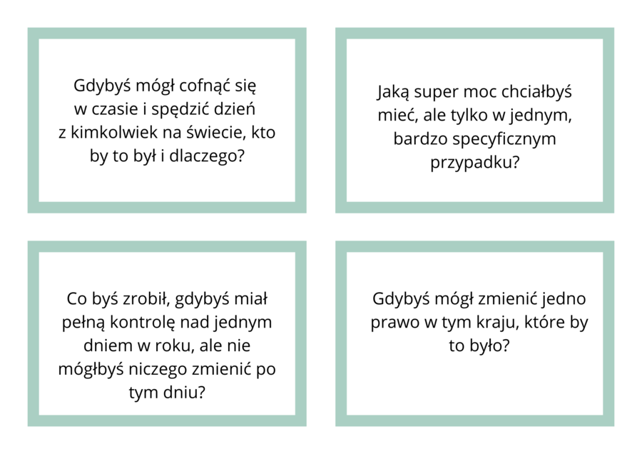 Karty do small talk - dwa