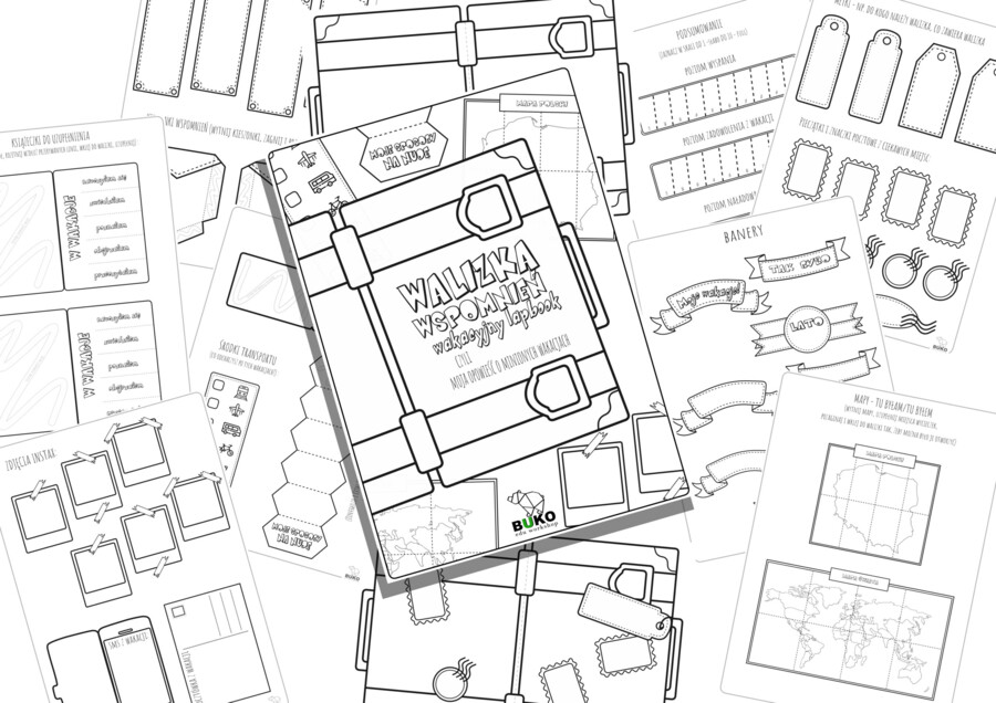 WALIZKA WSPOMNIEŃ wakacyjny lapbook, czyli moja opowieść o minionych wakacjach
