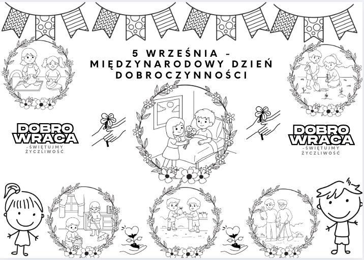 Dobroczynność w małych gestach – gazetka do kolorowania| 20 stron A4 do druku| Idealna dla przedszkolaków i młodszych klas młodszych