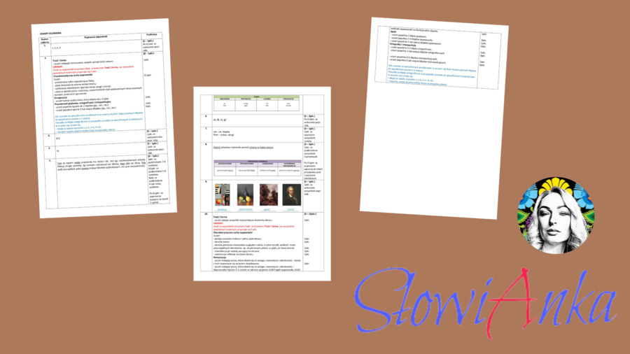 Sprawdzian z rozdz. V pt. „Nauka i zabawa” do podręcznika wydawnictwa WSiP „Zamieńmy słowo” dla klasy 5