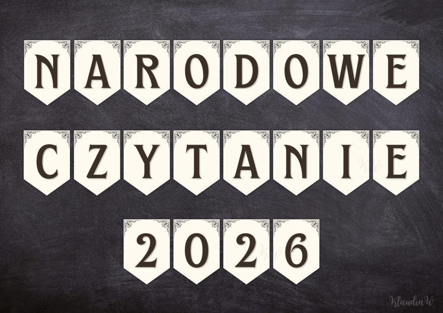 Narodowe Czytanie - girlanda