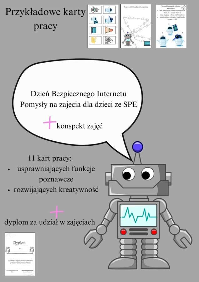 Dzień Bezpiecznego Internetu - Pomysł na zajęcia dla dzieci ze SPE