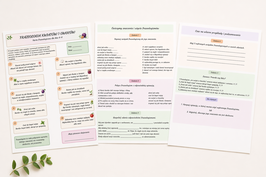 Frazeologia kwiatów i owoców