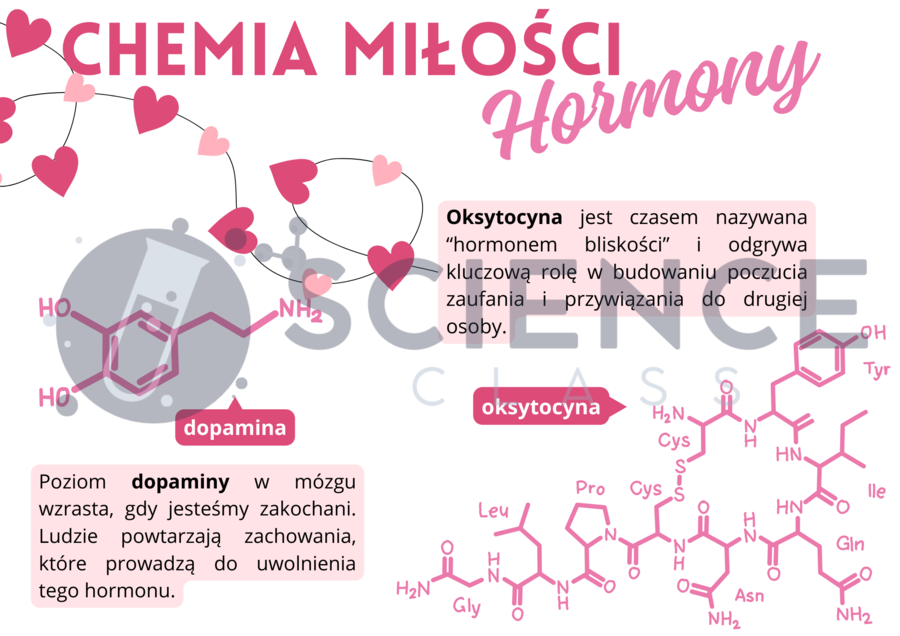 Gazetka walentynkowa do pracowni chemicznej