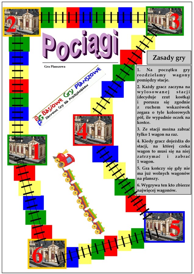 Pociągi – Gra planszowa