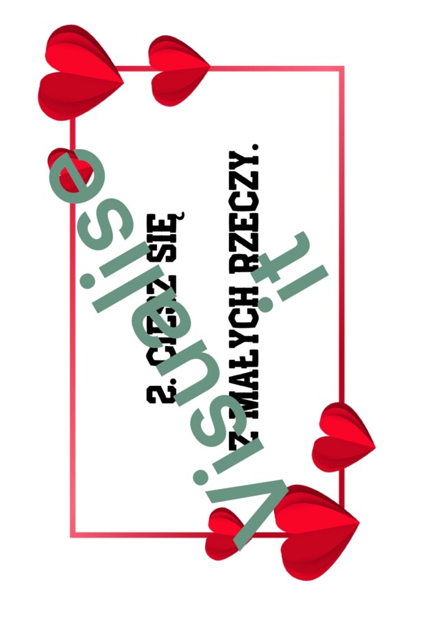 Gazetka Walentynki Valentine’s Day w j. polskim i angielskim