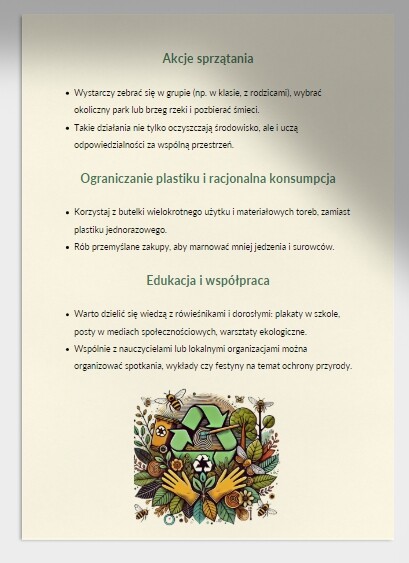 Projekt fotograficzny. "Przyroda w moim otoczeniu".