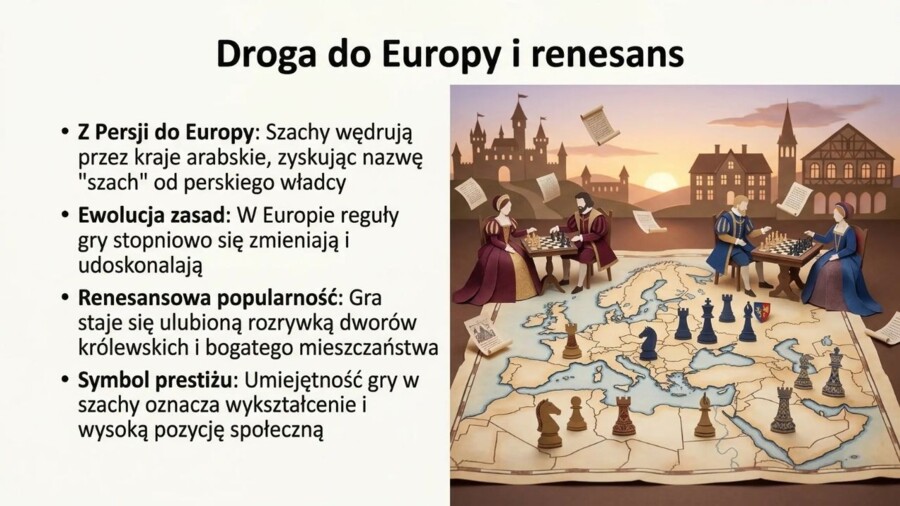 Edukacja przez szachy w szkole – prezentacja PDF (15 slajdów), rozwój myślenia, koncentracji i matematyki