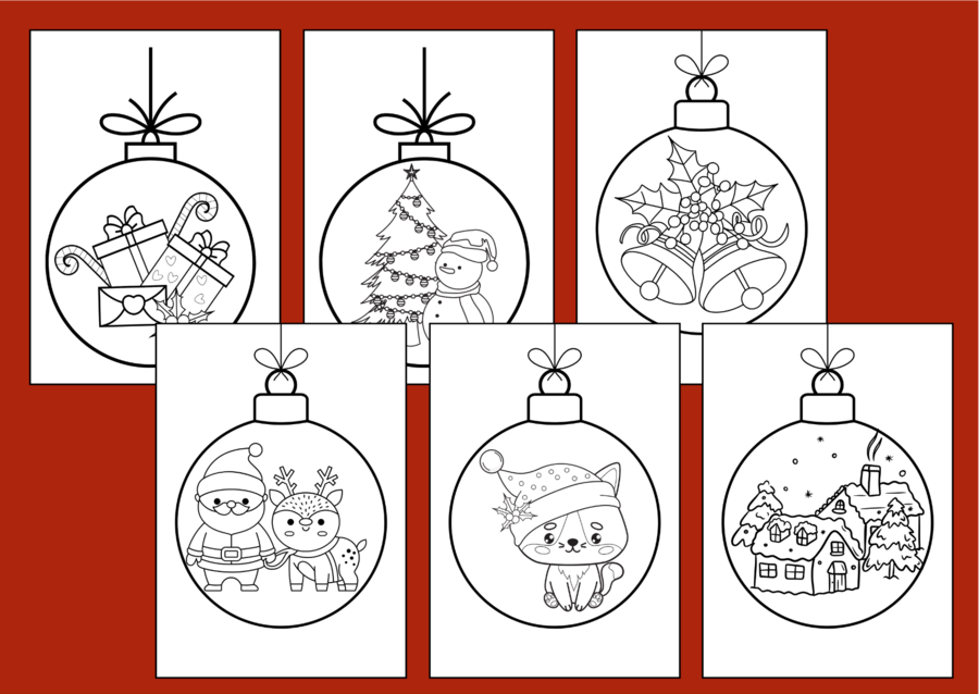 BOŻE NARODZENIE - MANDALA – zima – kolorowanka – biblioteka – świetlica – gazetka – mandale – 20 szt. - wersja 1