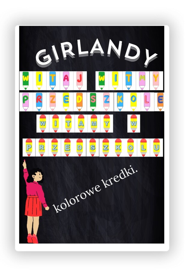 GIRLANDY - ZESTAW NA ROZPOCZĘCIE ROKU SZKOLNEGO 2024/2025