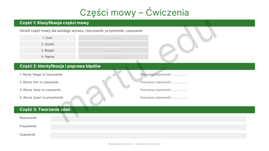 Części mowy