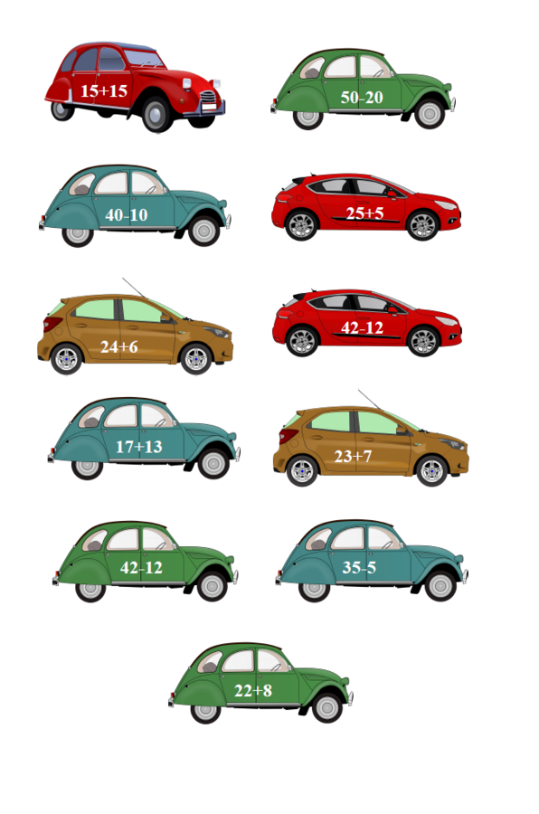 Matematyczne parkingi – gra matematyczna
