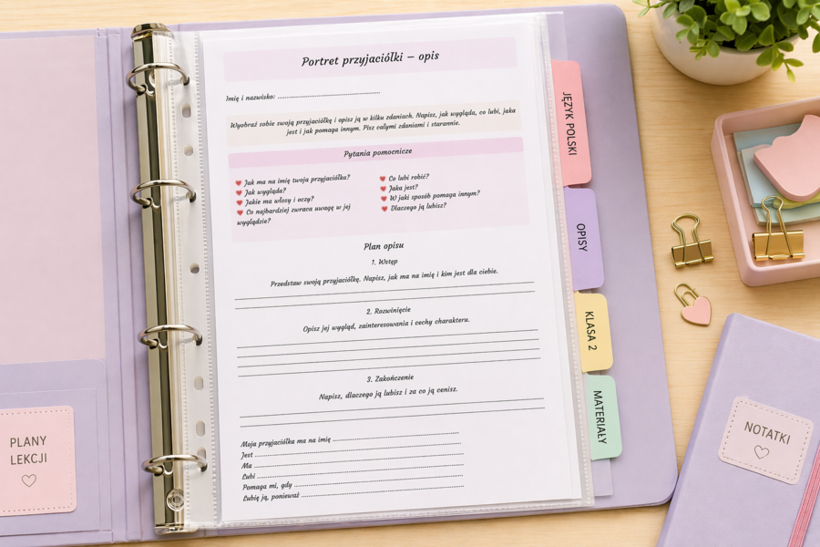 Portret przyjaciółki - opis