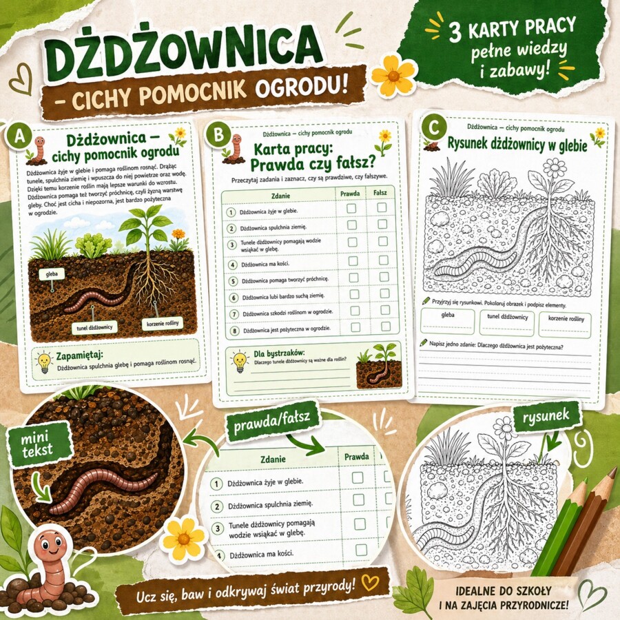 Dżdżownica - cichy pomocnik ogrodu
