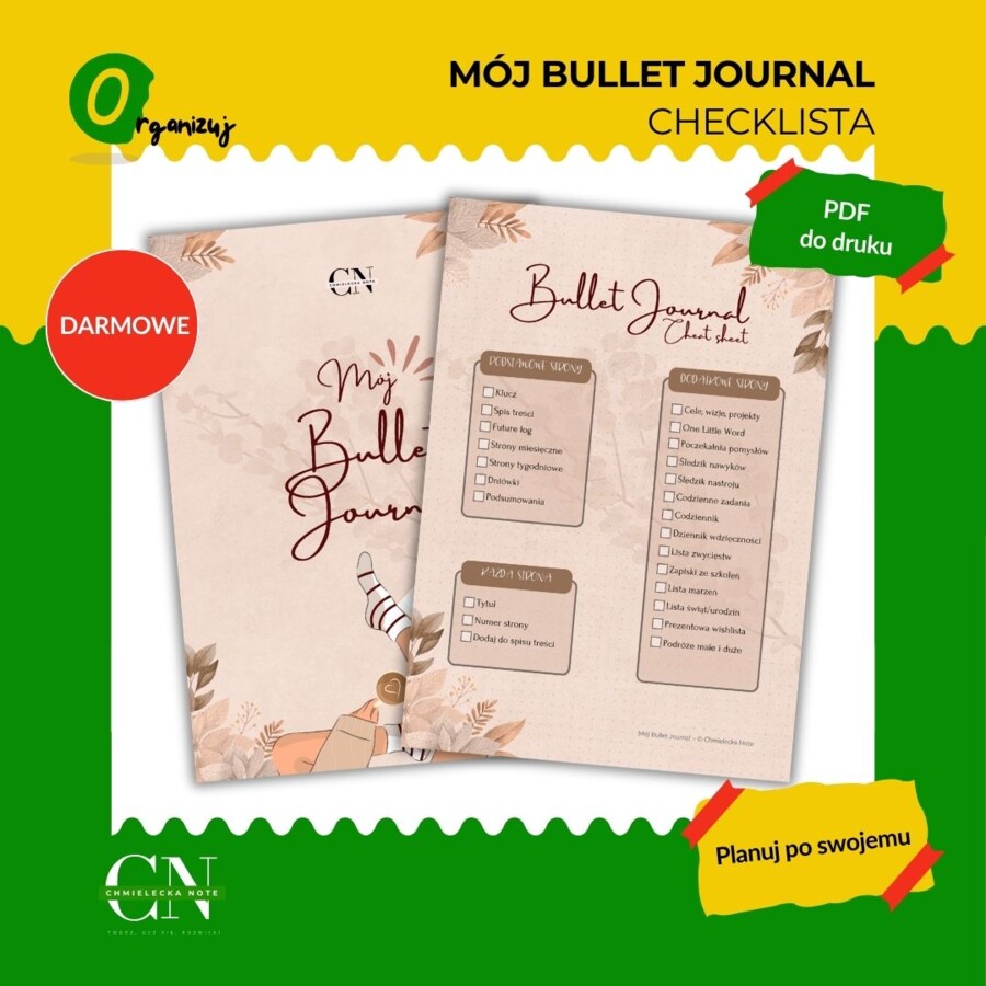 Planowanie metodą Bullet Journal dla uczniów i nauczycieli