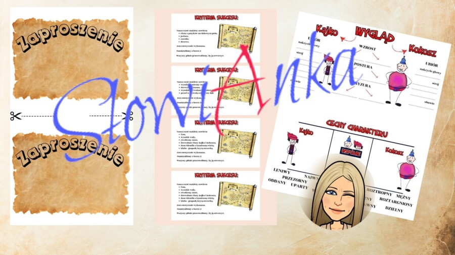 Zestaw materiałów dydaktycznych do omówienia lektury “Kajko i Kokosz. Szkoła latania” + PREZENTACJA GRATIS