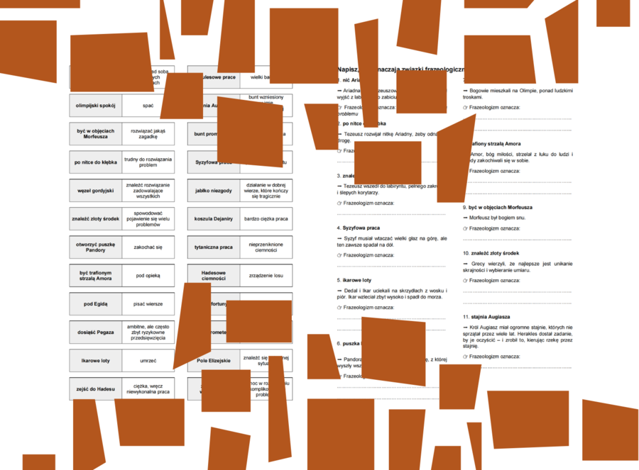Mtologia grecka - W świecie frazeologizmów