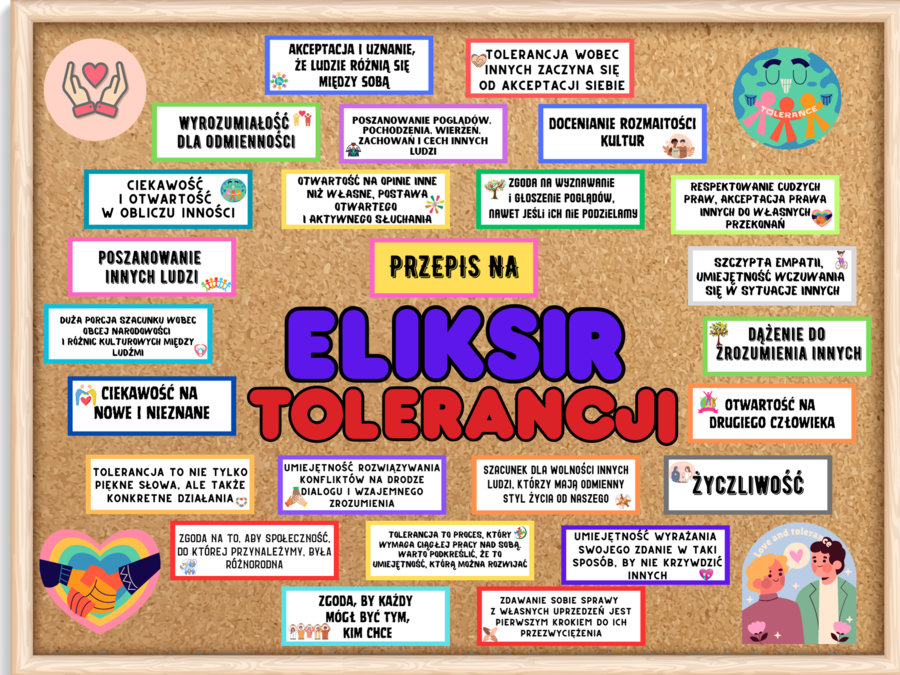 PRZEPIS NA ELIKSIR TOLERANCJI - gazetka wraz ze scenariuszem zajęć