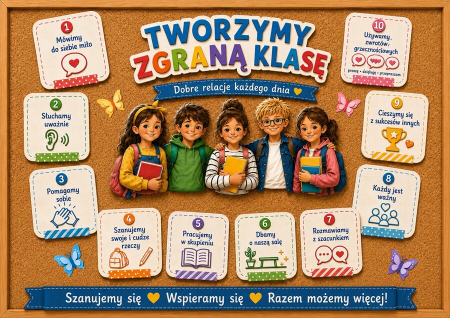 TWORZYMY ZGRANĄ KLASĘ - zestaw materiałów