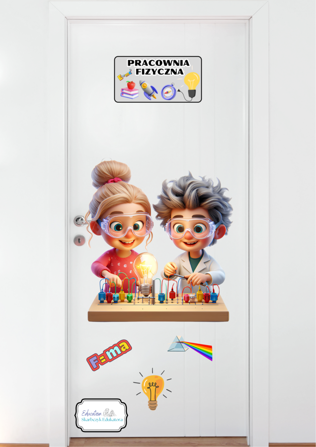 DEKORACJA na drzwi do SALI FIZYCZNEJ