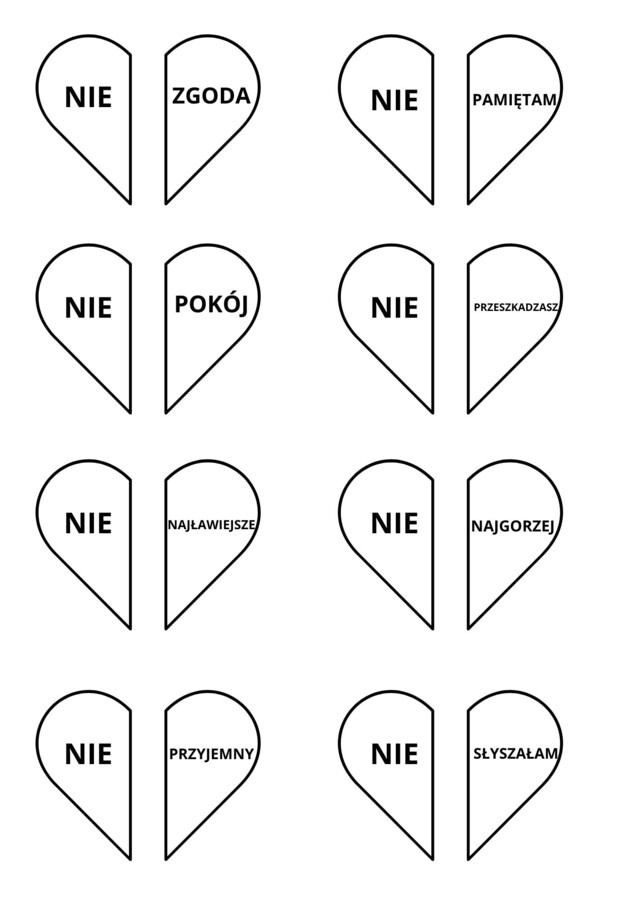 Walentynkowe przykłady pisowni łącznej i rozdzielnej