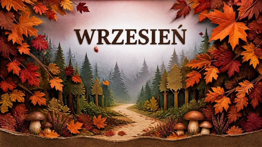 Wrzesień – prezentacja edukacyjna i gazetka szkolna (przyroda, historia i jesień)