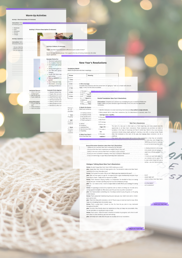 New Year's Resolutions B1