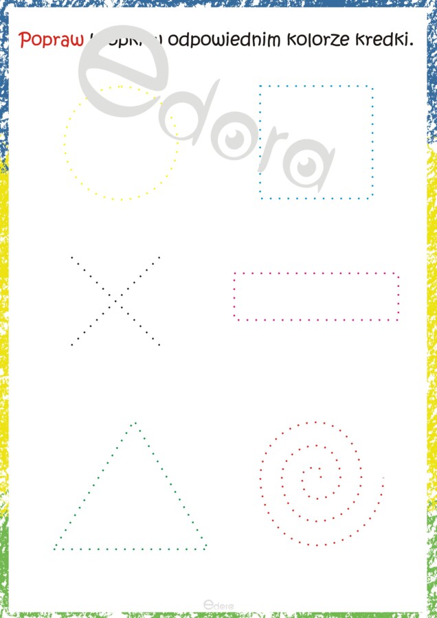 Przedszkole. Kolorowe karty pracy