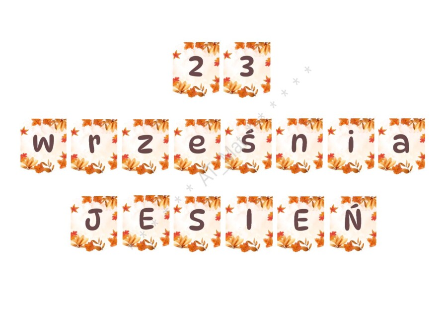Girlanda, baner "23 września JESIEŃ"
