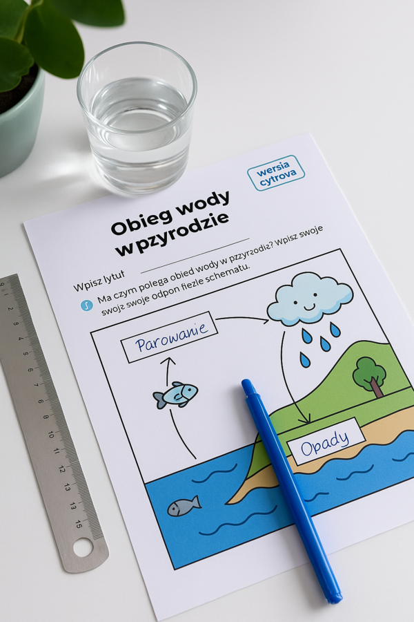 Karta pracy „Cykl obiegu wody”