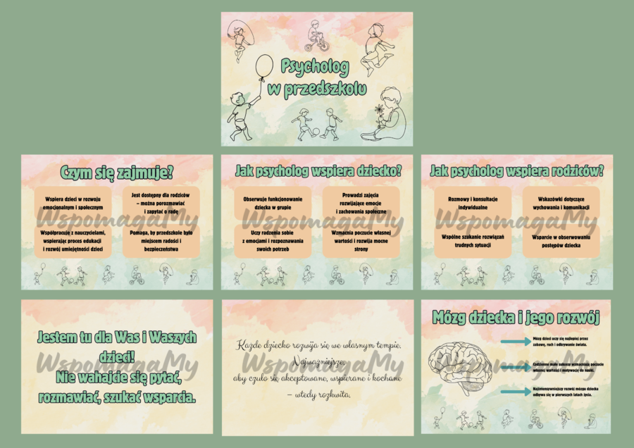 PSYCHOLOG W PRZEDSZKOLU - gazetka informacyjna dla psychologa w przedszkolu