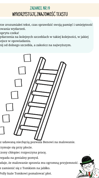Agent Tekst i jego pies. Trening rozumienia tekstu. seria dla klas 4-8. Zeszyt pierwszy: Tomek Sawyer i misja płot. Klasa 4/5